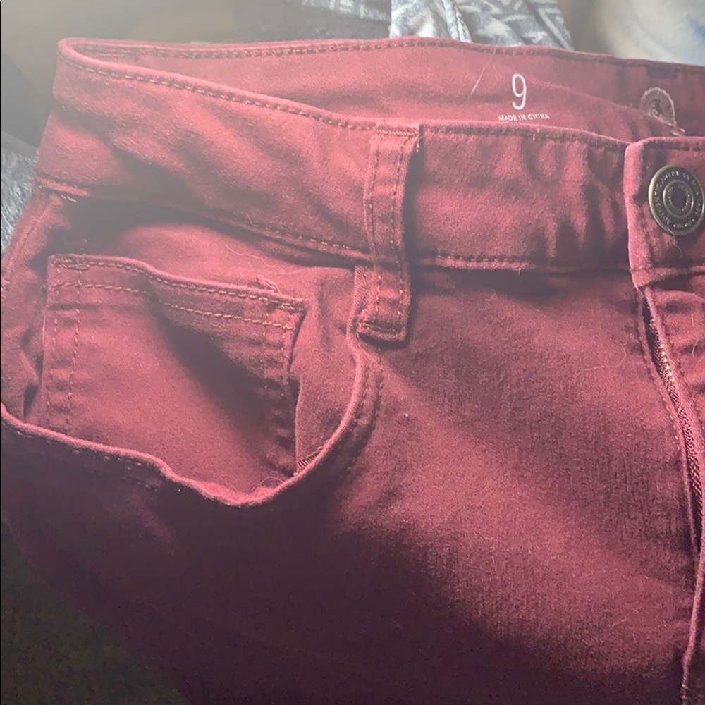 Purple jeans